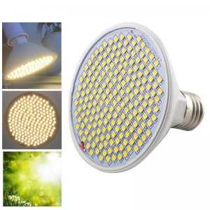 10 W - BASIC LED GROW žiarovka na všetky rastliny, E27, SMD 2835, SUNLIGHT